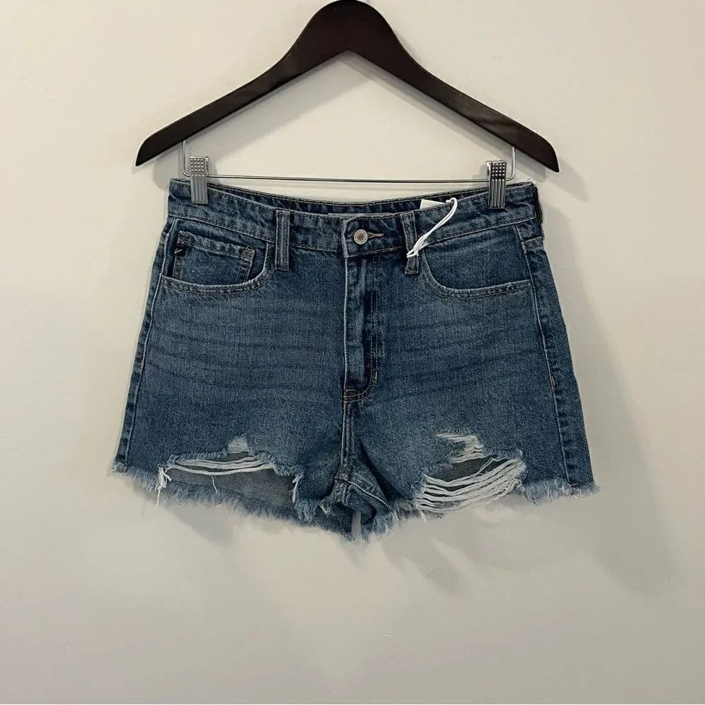 KanCan ISABELLE HIGH RISE MOM SHORTS NEW Size 9/28 - Picture 5 of 14